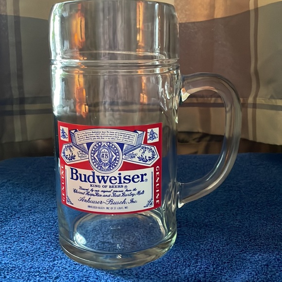 BUDWEISER Large Vintage Glass Mug with Logo🍻 - Picture 2 of 7